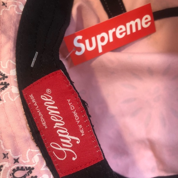 Supreme Bandana Crusher “PINK” SZ M/L - Picture 4 of 7